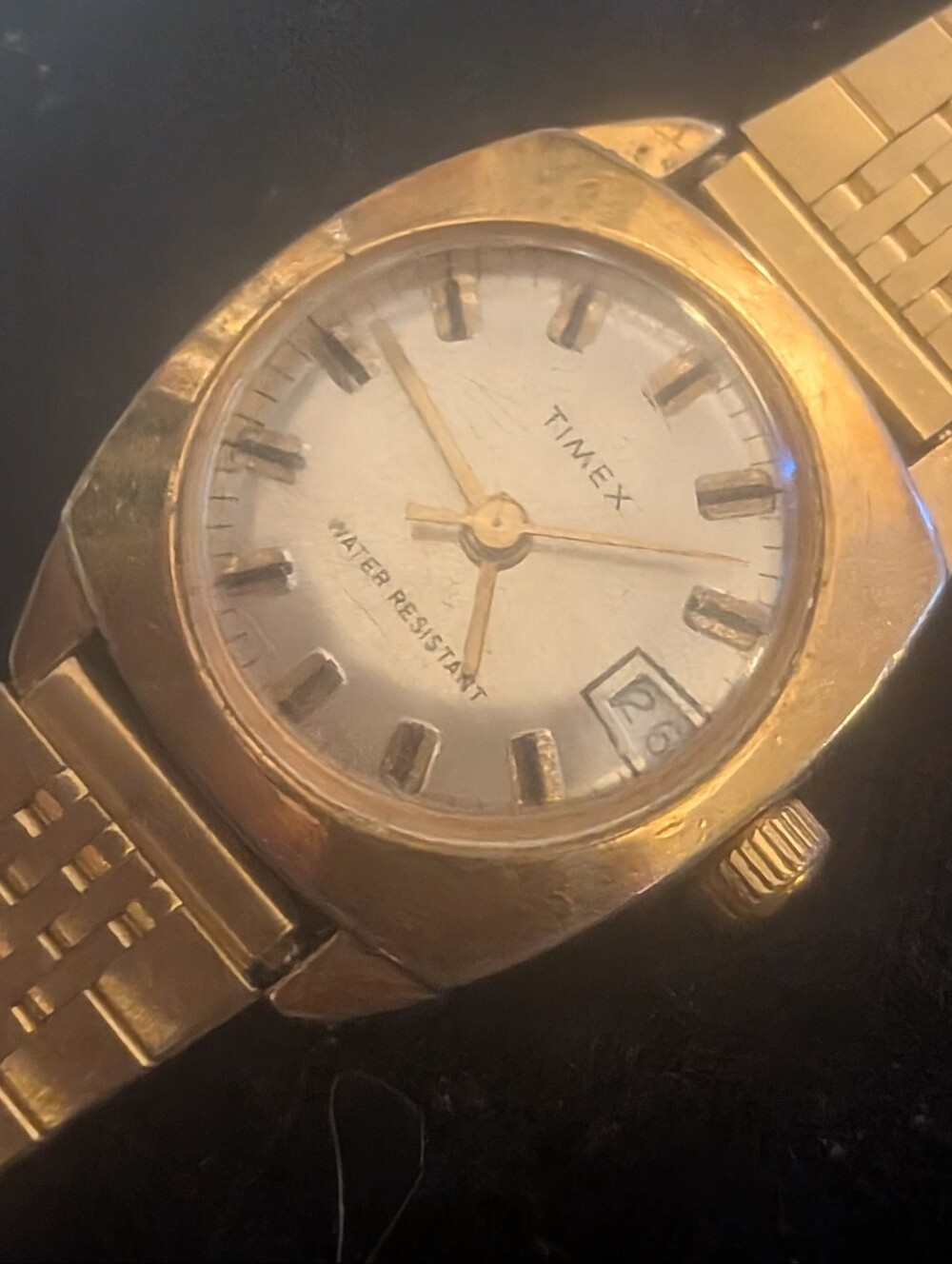 Vintage Timex Automatic Gold-Tone Classic Analog Watch - Gold